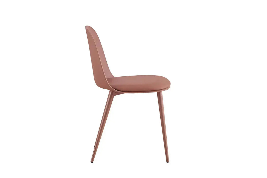 Chaise de salle à manger JASMYN terracotta – 51 x 44 cm | TIKAYLA