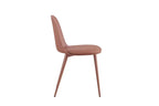 Chaise de salle à manger JASMYN terracotta – 51 x 44 cm | TIKAYLA