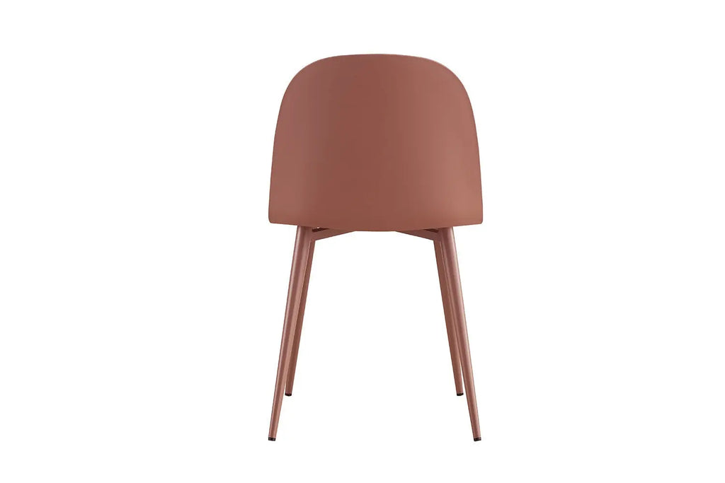 Chaise de salle à manger JASMYN terracotta – 51 x 44 cm | TIKAYLA