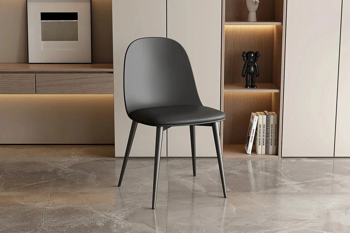 Chaise de salle à manger JASMYN noir – 51 x 44 cm | TIKAYLA