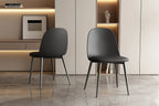 Chaise de salle à manger JASMYN noir – 51 x 44 cm | TIKAYLA