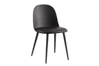 Chaise de salle à manger JASMYN noir – 51 x 44 cm | TIKAYLA