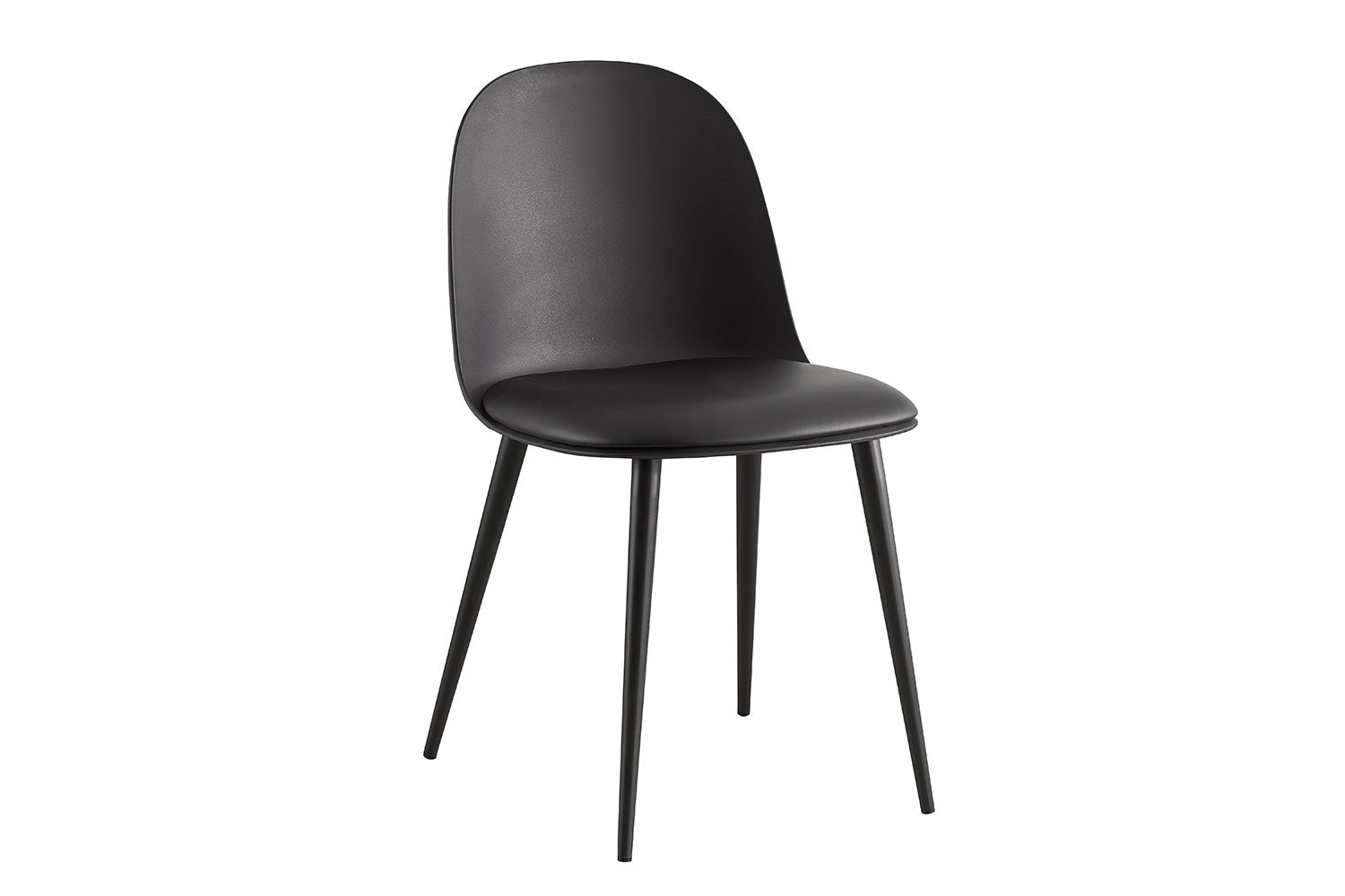 Chaise de salle à manger JASMYN noir – 51 x 44 cm | TIKAYLA