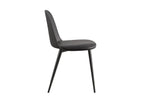 Chaise de salle à manger JASMYN noir – 51 x 44 cm | TIKAYLA