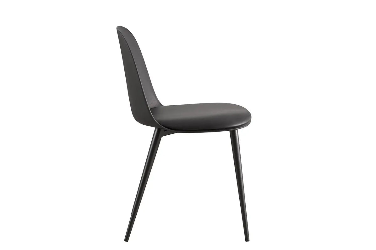 Chaise de salle à manger JASMYN noir – 51 x 44 cm | TIKAYLA