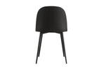 Chaise de salle à manger JASMYN noir – 51 x 44 cm | TIKAYLA