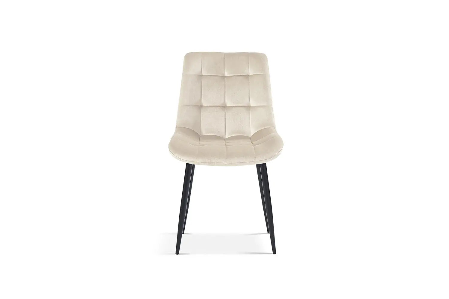 Chaise de salle à manger JULIA Beige velours – 50 x 59 cm | TIKAYLA