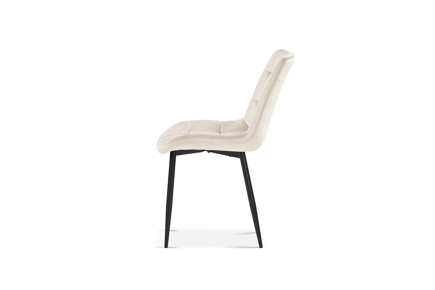 Chaise de salle à manger JULIA Beige velours – 50 x 59 cm | TIKAYLA