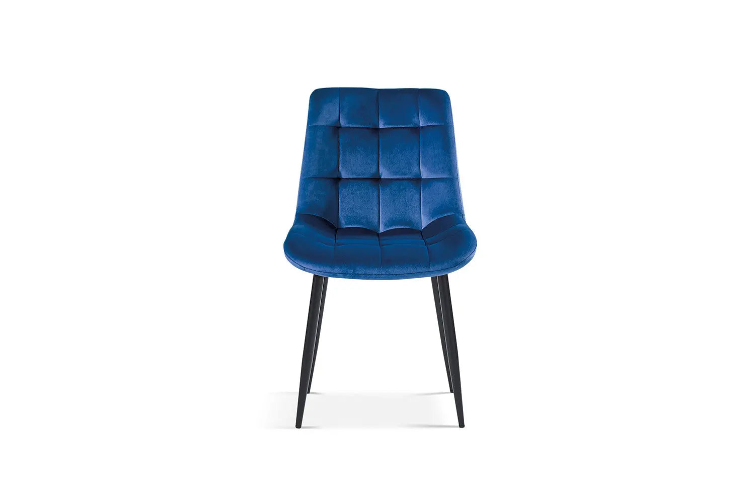 Chaise de salle à manger JULIA Bleu velours – 50 x 59 cm | TIKAYLA