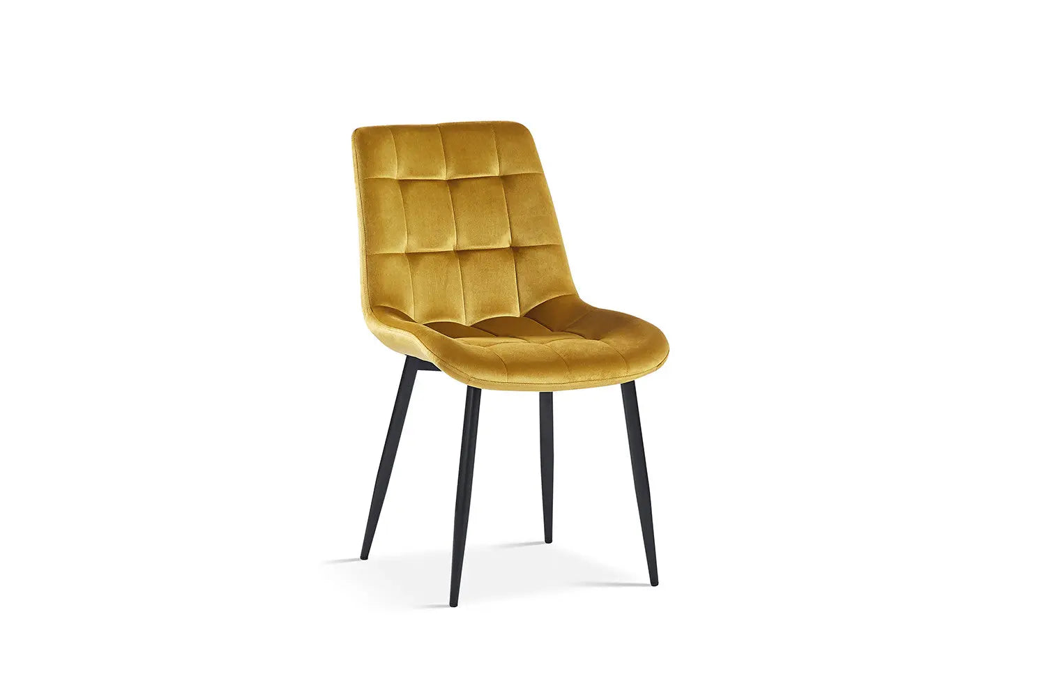 Chaise de salle à manger JULIA Or velours – 50 x 59 cm | TIKAYLA