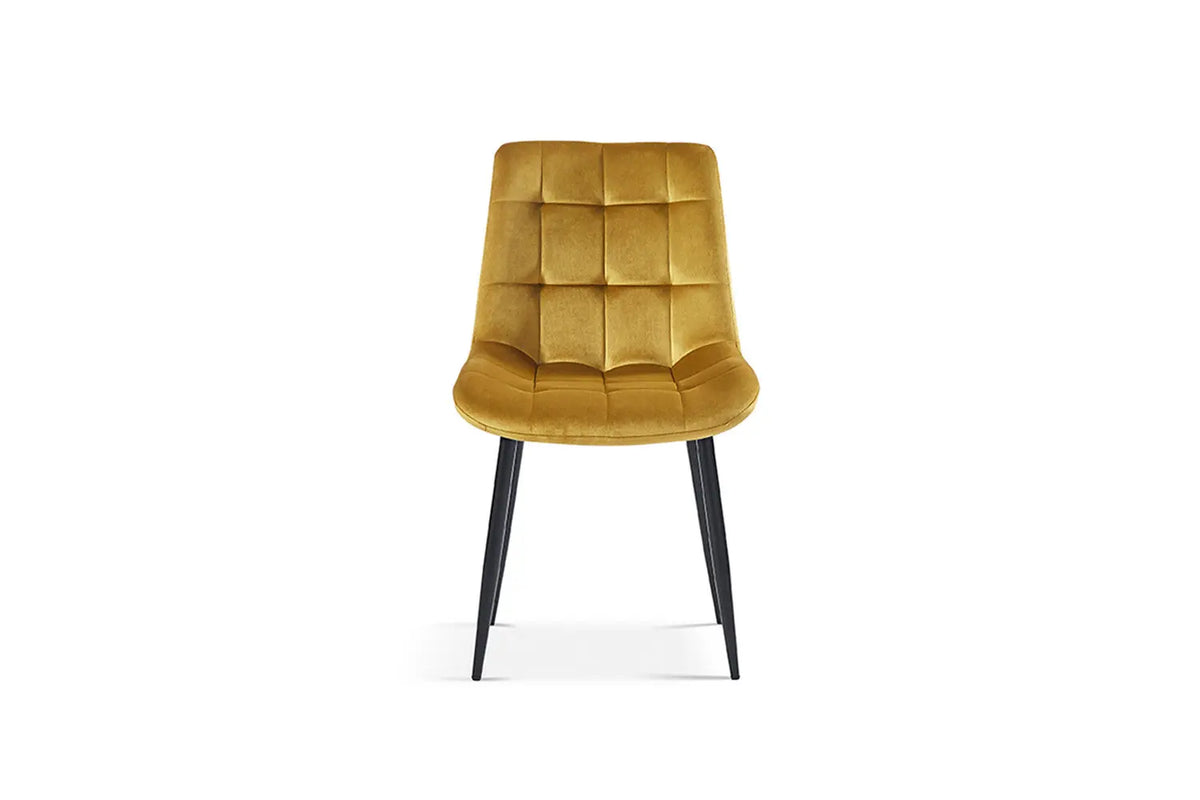 Chaise de salle à manger JULIA Or velours – 50 x 59 cm | TIKAYLA