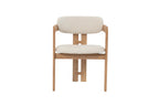 Chaise de salle à manger KAMELIA en bois de frêne naturel – 56 x 52 cm | TIKAYLA