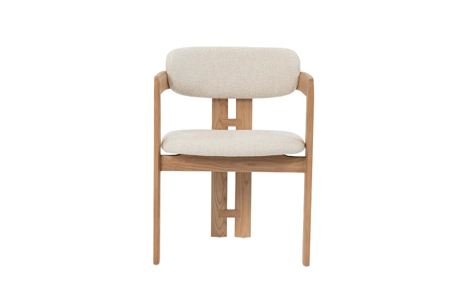 Chaise de salle à manger KAMELIA en bois de frêne naturel – 56 x 52 cm | TIKAYLA