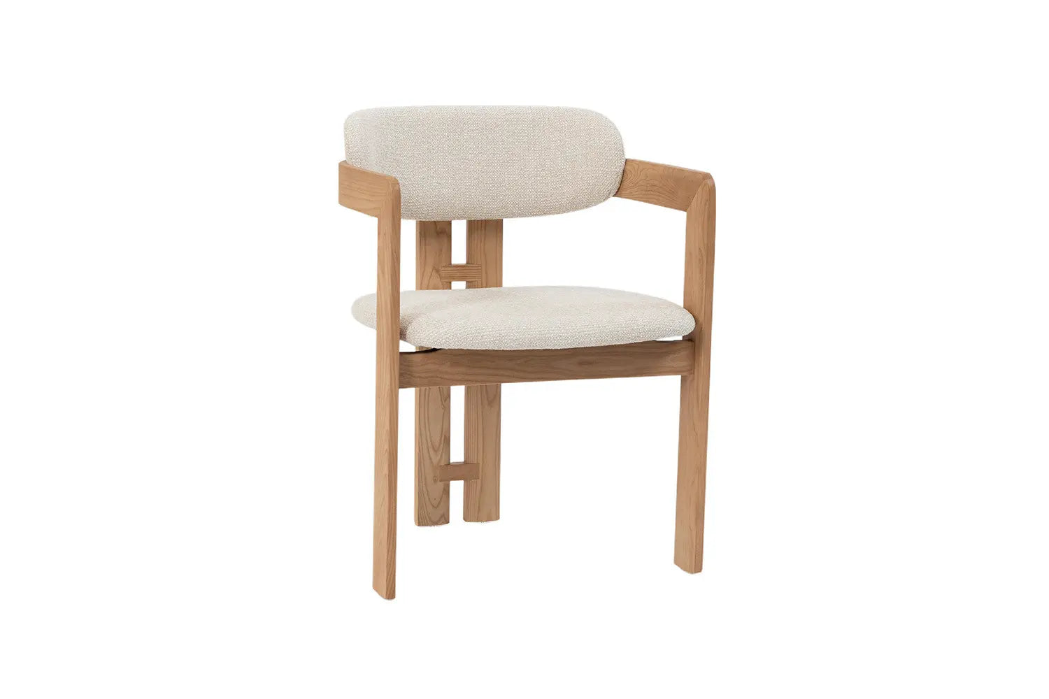 Chaise de salle à manger KAMELIA en bois de frêne naturel – 56 x 52 cm | TIKAYLA