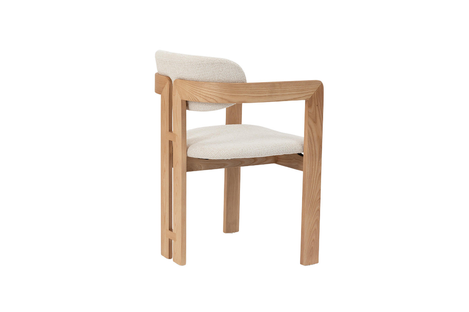 Chaise de salle à manger KAMELIA en bois de frêne naturel – 56 x 52 cm | TIKAYLA
