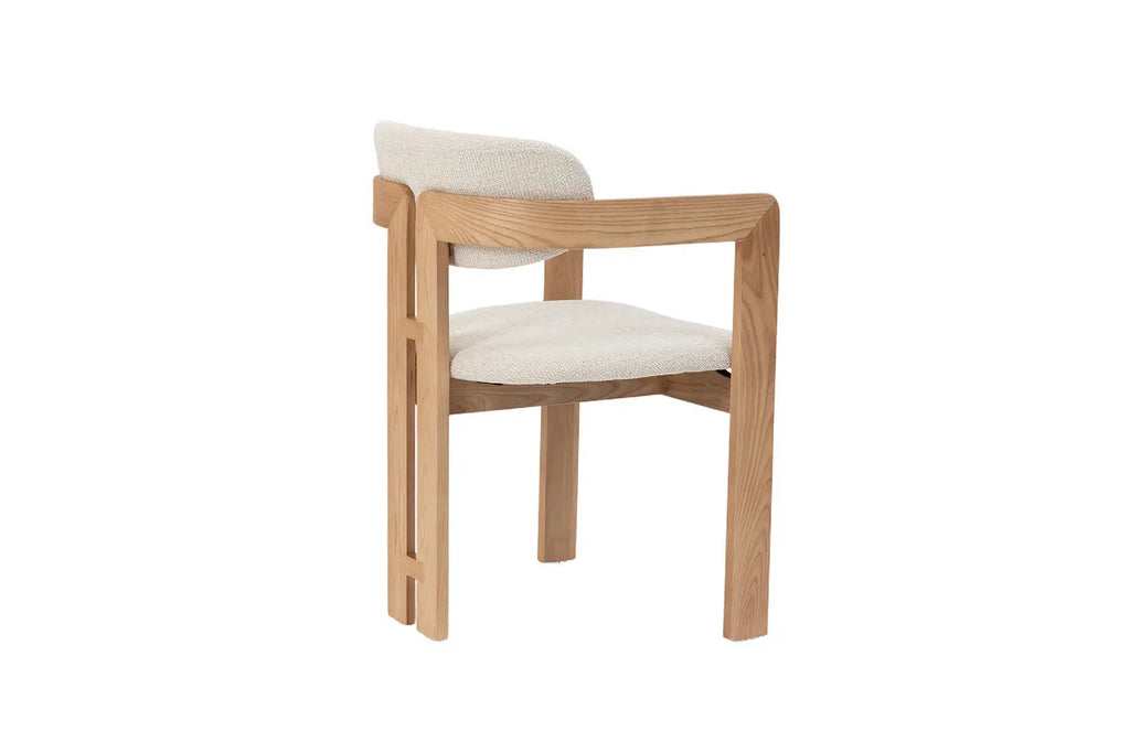 Chaise de salle à manger KAMELIA en bois de frêne naturel – 56 x 52 cm | TIKAYLA