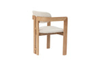 Chaise de salle à manger KAMELIA en bois de frêne naturel – 56 x 52 cm | TIKAYLA