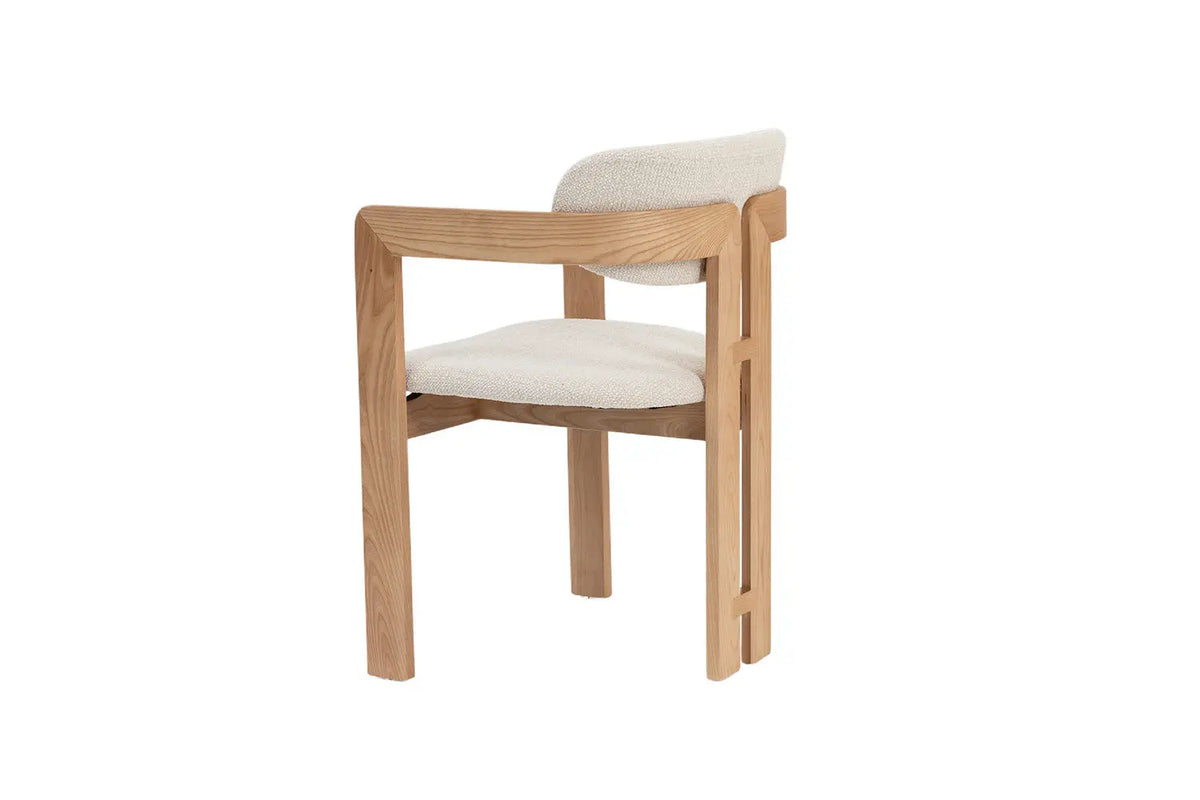 Chaise de salle à manger KAMELIA en bois de frêne naturel – 56 x 52 cm | TIKAYLA