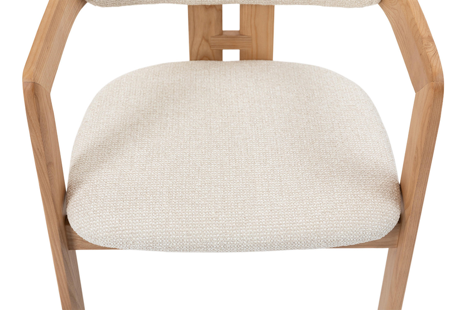 Chaise de salle à manger KAMELIA en bois de frêne naturel – 56 x 52 cm | TIKAYLA