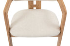 Chaise de salle à manger KAMELIA en bois de frêne naturel – 56 x 52 cm | TIKAYLA