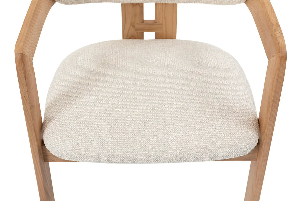 Chaise de salle à manger KAMELIA en bois de frêne naturel – 56 x 52 cm | TIKAYLA