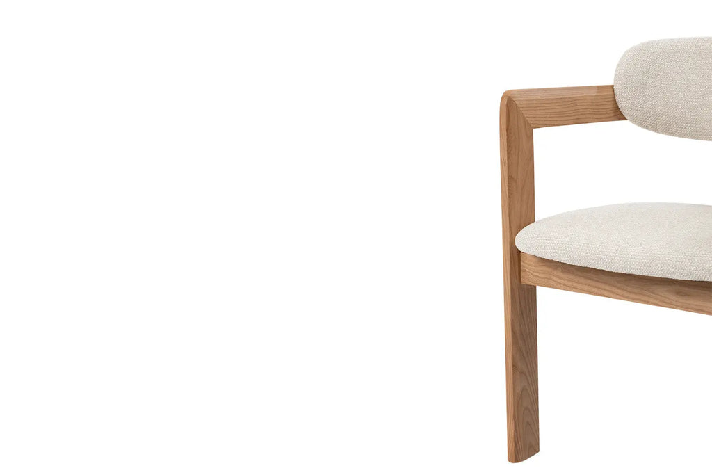 Chaise de salle à manger KAMELIA en bois de frêne naturel – 56 x 52 cm | TIKAYLA