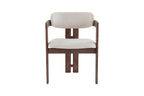 Chaise de salle à manger KAMELIA en bois de frêne et noyer – 56 x 52 cm | TIKAYLA