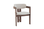 Chaise de salle à manger KAMELIA en bois de frêne et noyer – 56 x 52 cm | TIKAYLA