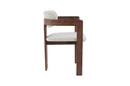 Chaise de salle à manger KAMELIA en bois de frêne et noyer – 56 x 52 cm | TIKAYLA