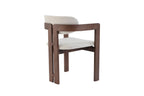 Chaise de salle à manger KAMELIA en bois de frêne et noyer – 56 x 52 cm | TIKAYLA