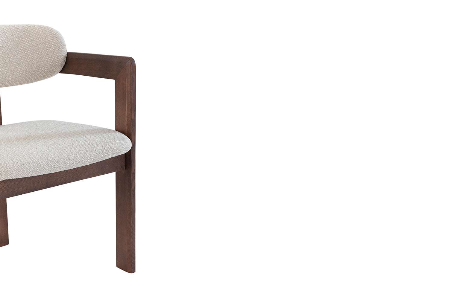 Chaise de salle à manger KAMELIA en bois de frêne et noyer – 56 x 52 cm | TIKAYLA