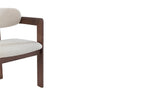 Chaise de salle à manger KAMELIA en bois de frêne et noyer – 56 x 52 cm | TIKAYLA