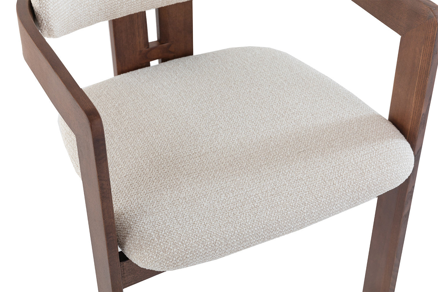 Chaise de salle à manger KAMELIA en bois de frêne et noyer – 56 x 52 cm | TIKAYLA