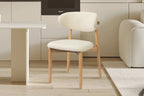 Chaise de salle à manger KAYLA beige frêne naturel – 50 x 56 cm | TIKAYLA
