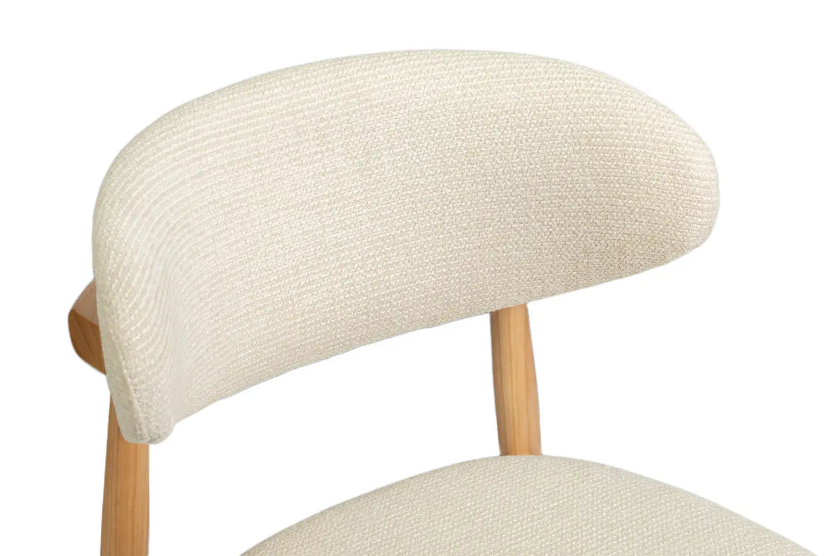 Chaise de salle à manger KAYLA beige frêne naturel – 50 x 56 cm | TIKAYLA