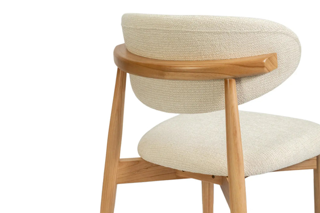 Chaise de salle à manger KAYLA beige frêne naturel – 50 x 56 cm | TIKAYLA