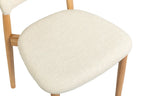 Chaise de salle à manger KAYLA beige frêne naturel – 50 x 56 cm | TIKAYLA