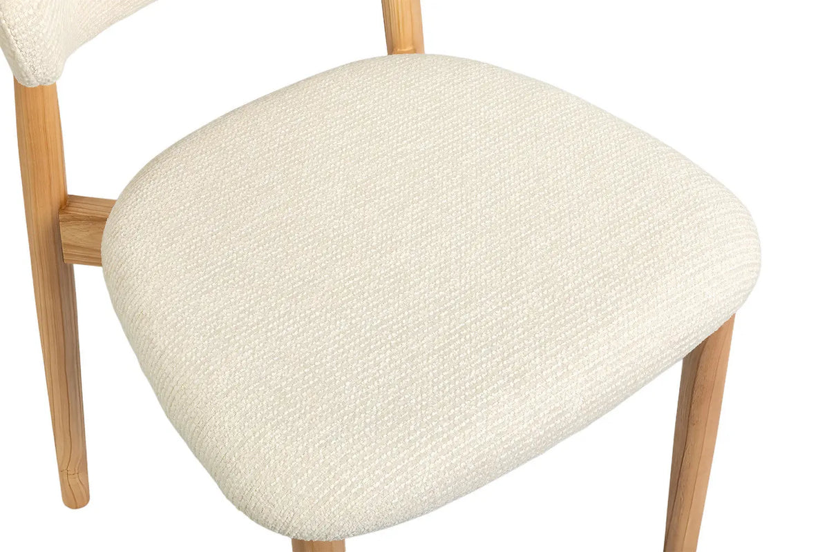 Chaise de salle à manger KAYLA beige frêne naturel – 50 x 56 cm | TIKAYLA