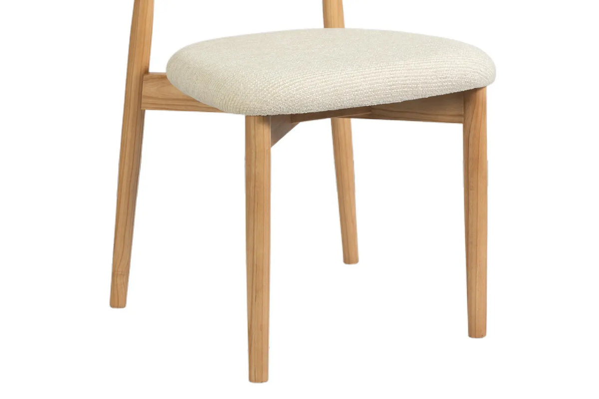 Chaise de salle à manger KAYLA beige frêne naturel – 50 x 56 cm | TIKAYLA