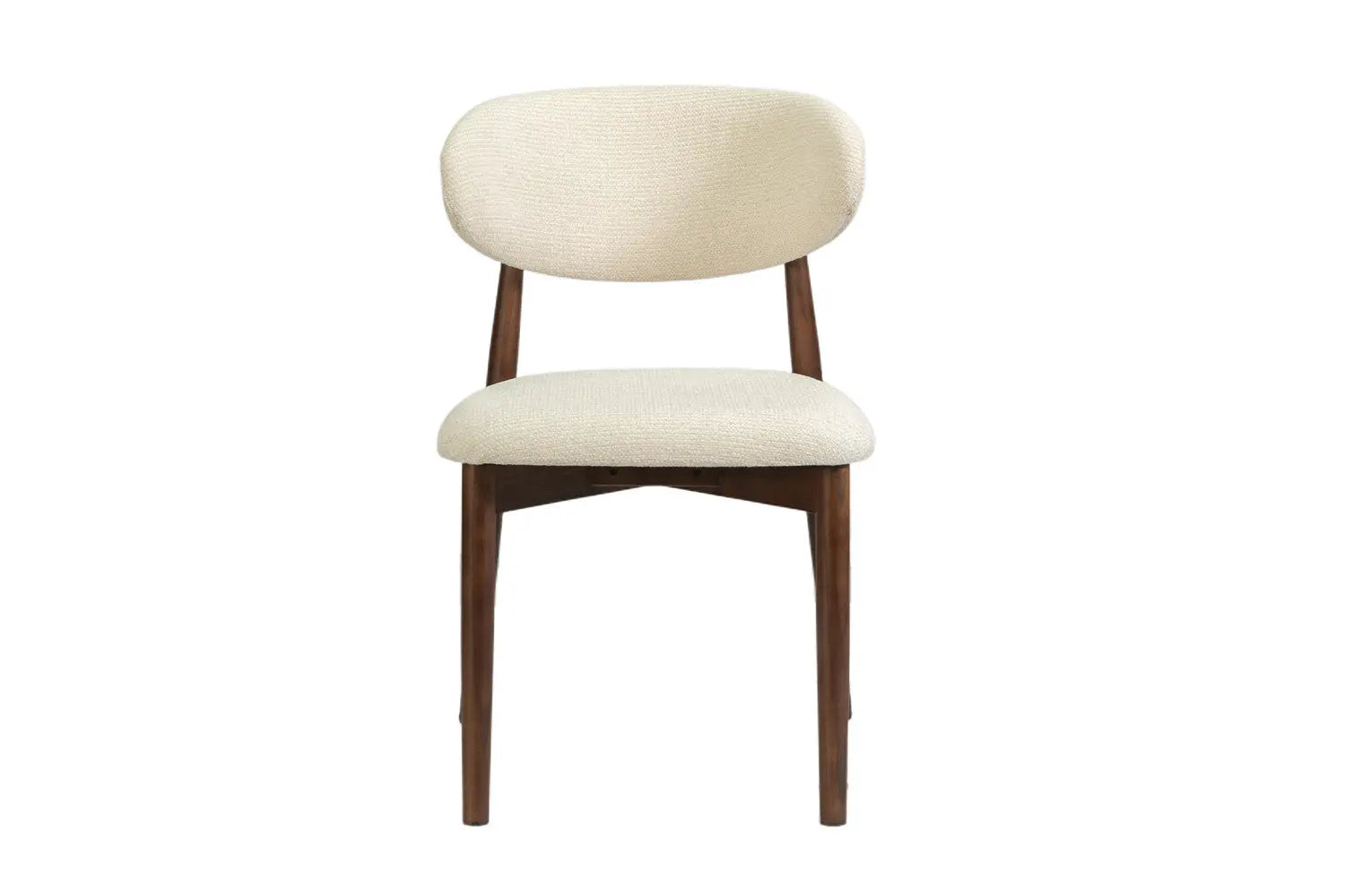Chaise de salle à manger KAYLA beige frêne et noyer – 50 x 56 cm | TIKAYLA
