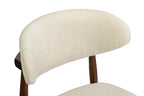 Chaise de salle à manger KAYLA beige frêne et noyer – 50 x 56 cm | TIKAYLA
