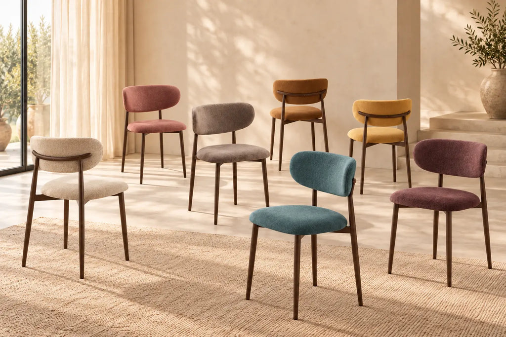 Schéma coté de la chaise de salle à manger NONYA : H 78,5 x L 48,5 x P 53 cm