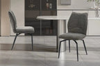 Chaise pivotante LYARA Gris tissu – 45,5 x 60 cm | TIKAYLA