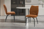 Chaise pivotante LYARA Rouille tissu – 45,5 x 60 cm | TIKAYLA