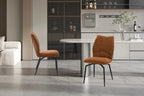 Chaise pivotante LYARA Rouille tissu – 45,5 x 60 cm | TIKAYLA