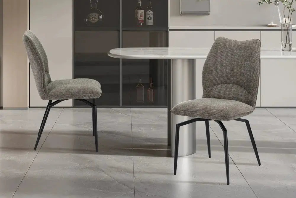 Chaise pivotante LYARA Sable tissu – 45,5 x 60 cm | TIKAYLA