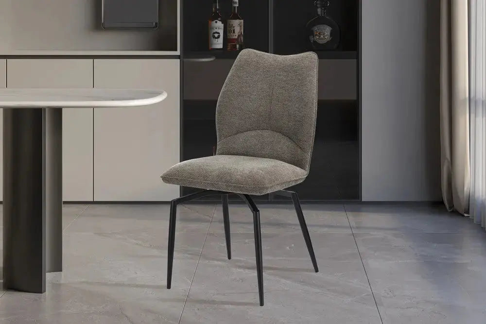 Chaise pivotante LYARA Sable tissu – 45,5 x 60 cm | TIKAYLA