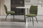 Chaise pivotante LYARA Vert tissu – 45,5 x 60 cm | TIKAYLA