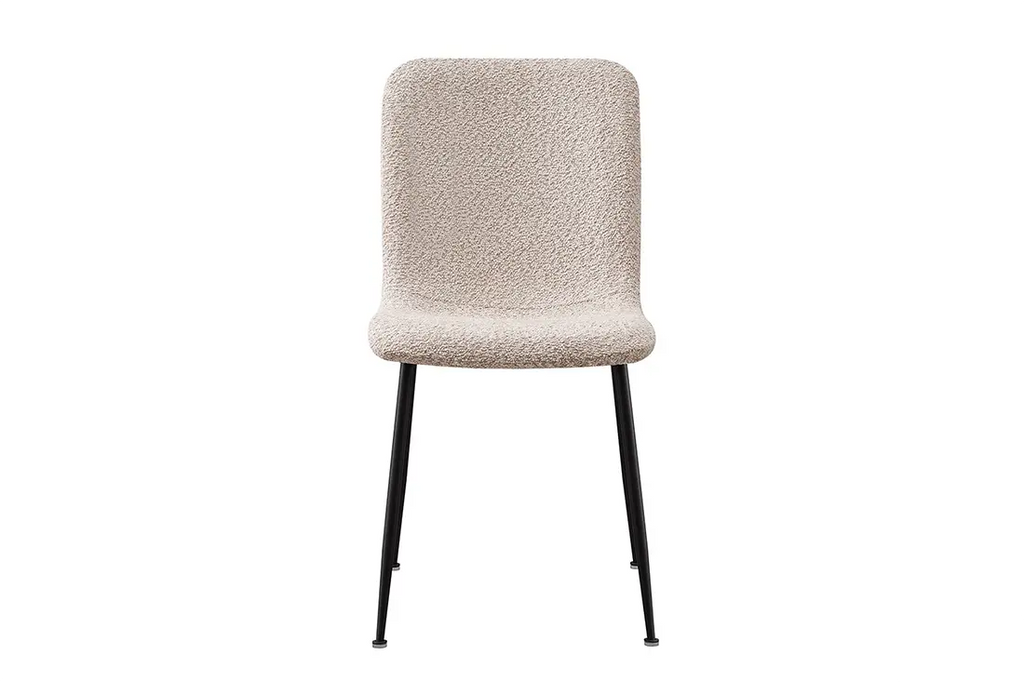 Chaise ALICYA Bouclé Beige – 42 x 57 cm | TIKAYLA