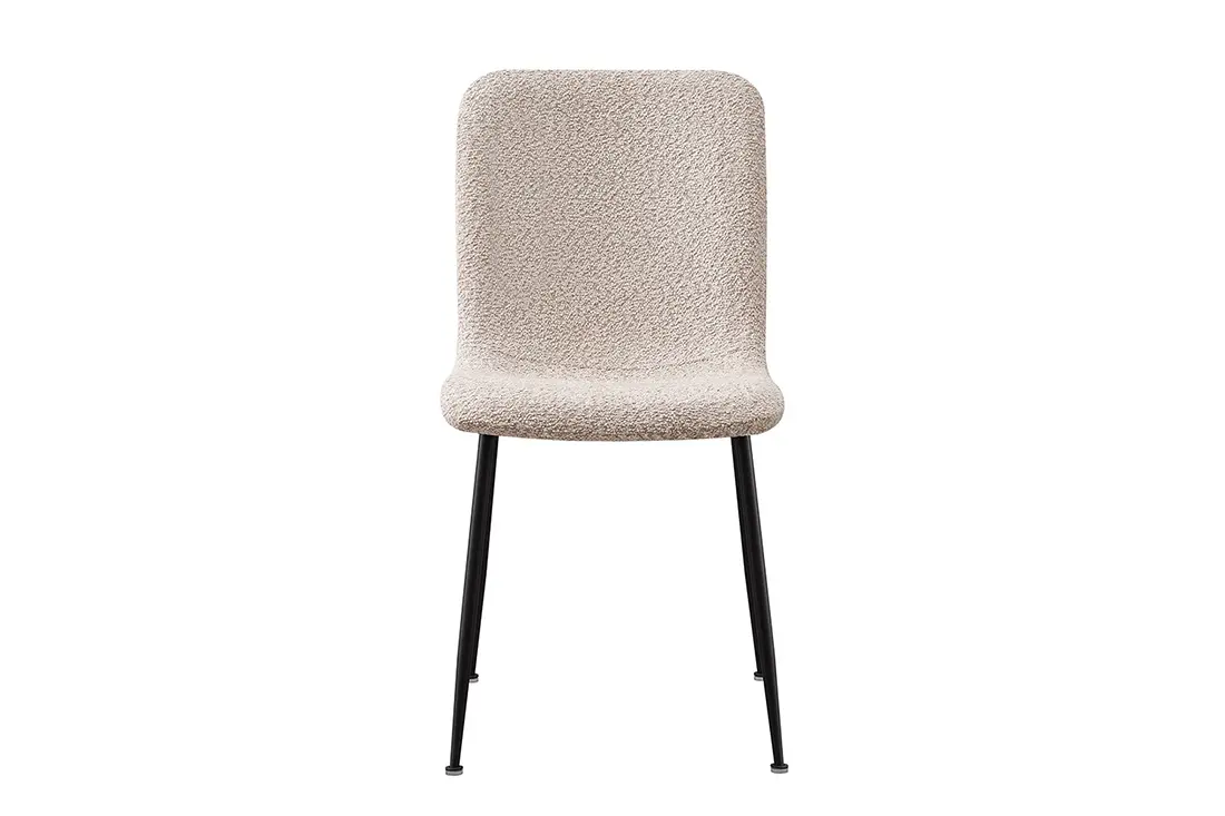 Chaise ALICYA Bouclé Beige – 42 x 57 cm | TIKAYLA